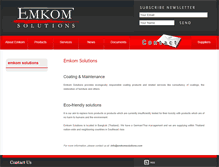 Tablet Screenshot of emkomsolutions.com